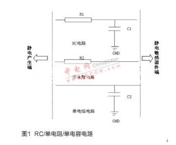 RC電路或者單電阻、單電容電路