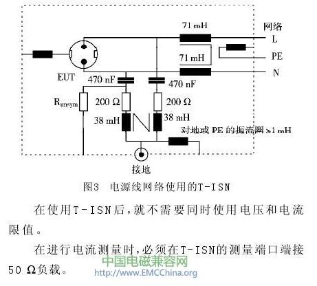 電源線網絡使用的T-ISN