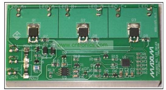 Figure 1. PCB and attached heatsink.