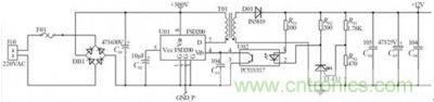 基于FSD200的小功率開關電源應用電路 