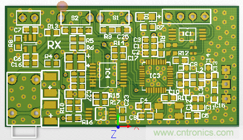 圖1 射頻電路PCB板