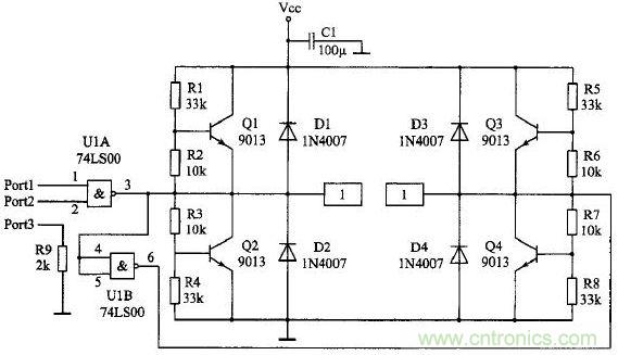 可調(diào)速的雙向直流電機(jī)驅(qū)動電路