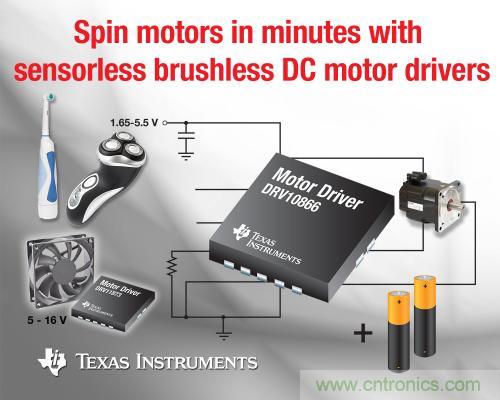 圖題：德州儀器力推三相位無刷DC電機(jī)驅(qū)動(dòng)器