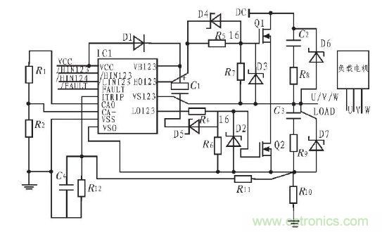 無刷直流電機(jī)驅(qū)動(dòng)原理圖