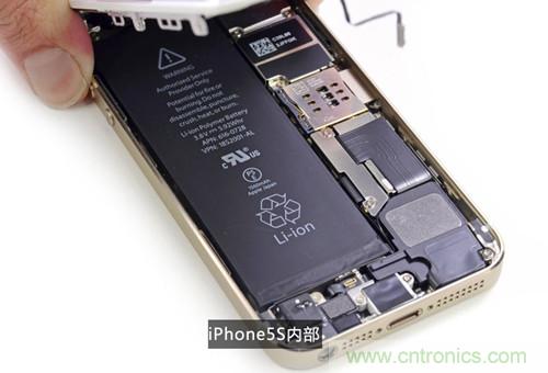 土豪金iPhone 5S拆解：內(nèi)部結(jié)構(gòu)升級，維修難度增加