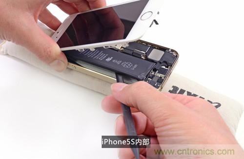 土豪金iPhone 5S拆解：內(nèi)部結(jié)構(gòu)升級，維修難度增加