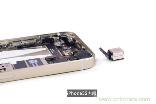 土豪金iPhone 5S拆解：內(nèi)部結(jié)構(gòu)升級，維修難度增加