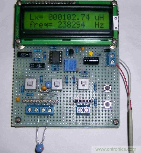 DIY集電容、電感和頻率為一體的測(cè)量?jī)x器