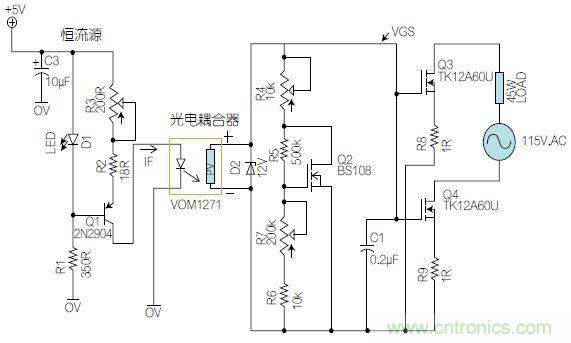 圖1：基于有源器件的線性區(qū)域進行功率控制。