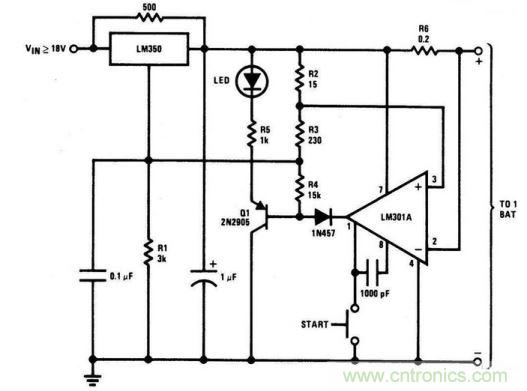 12V電壓充電器電路設(shè)計圖