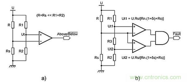 惠斯通電橋拓撲。