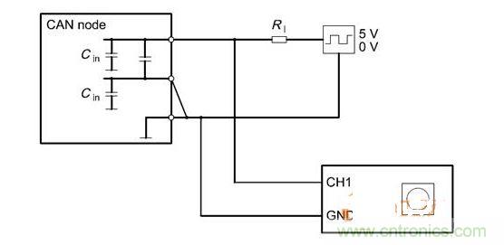  Cdiff測試原理（CANnode輸出線從上往下為CANH、CANL、GND）