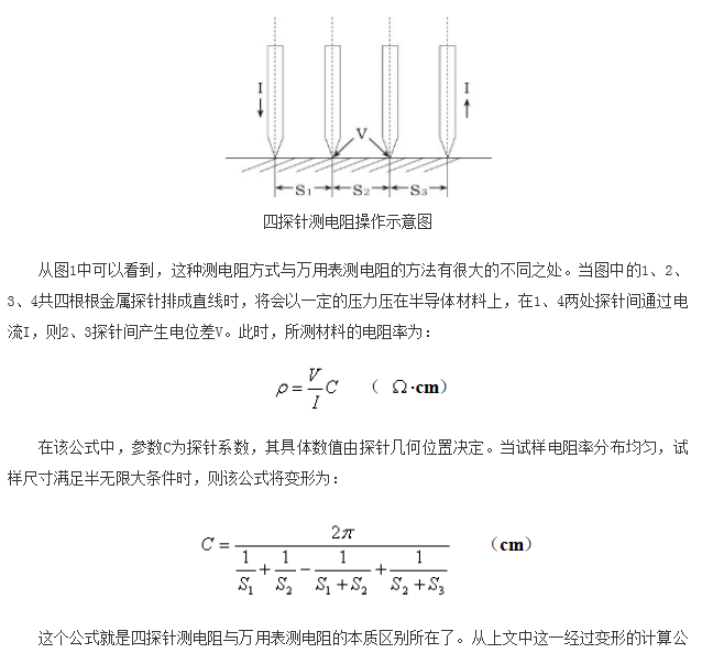 如何區(qū)分萬(wàn)用表測(cè)電阻和四探針測(cè)電阻？