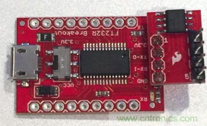  圖4：裝配好的隔離型USB-to-UART轉(zhuǎn)換器。