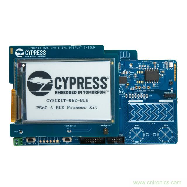 Cypress Semiconductor PSoC 6 BLE Pioneer 套件現(xiàn)已入庫 Digi-Key；客戶預(yù)訂訂單陸續(xù)發(fā)貨中