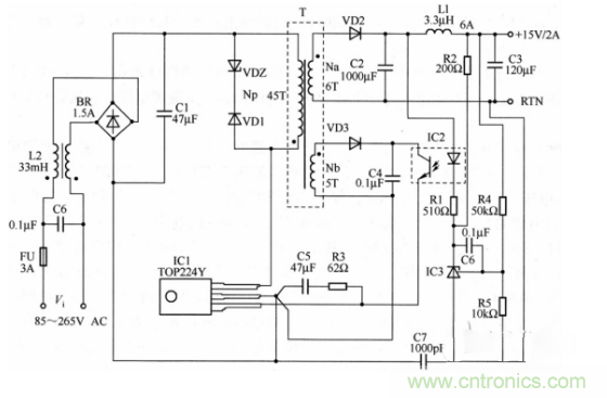 六款簡單的開關(guān)電源電路設(shè)計，內(nèi)附原理圖詳解