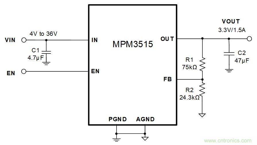 MPM3515-AEC1汽車電源模塊簡介