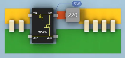 SW與電感之間的鋪銅面積越大越好嗎？