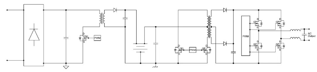 高壓MOS/低壓MOS在單相離線式不間斷電源上的應(yīng)用