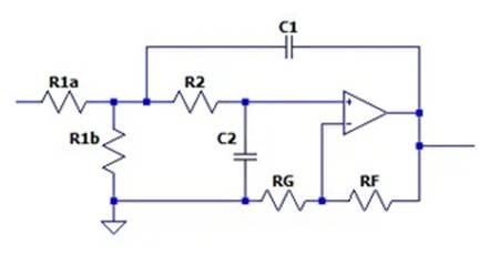二階運(yùn)算放大器的低通、帶通和高通濾波器設(shè)計(jì)